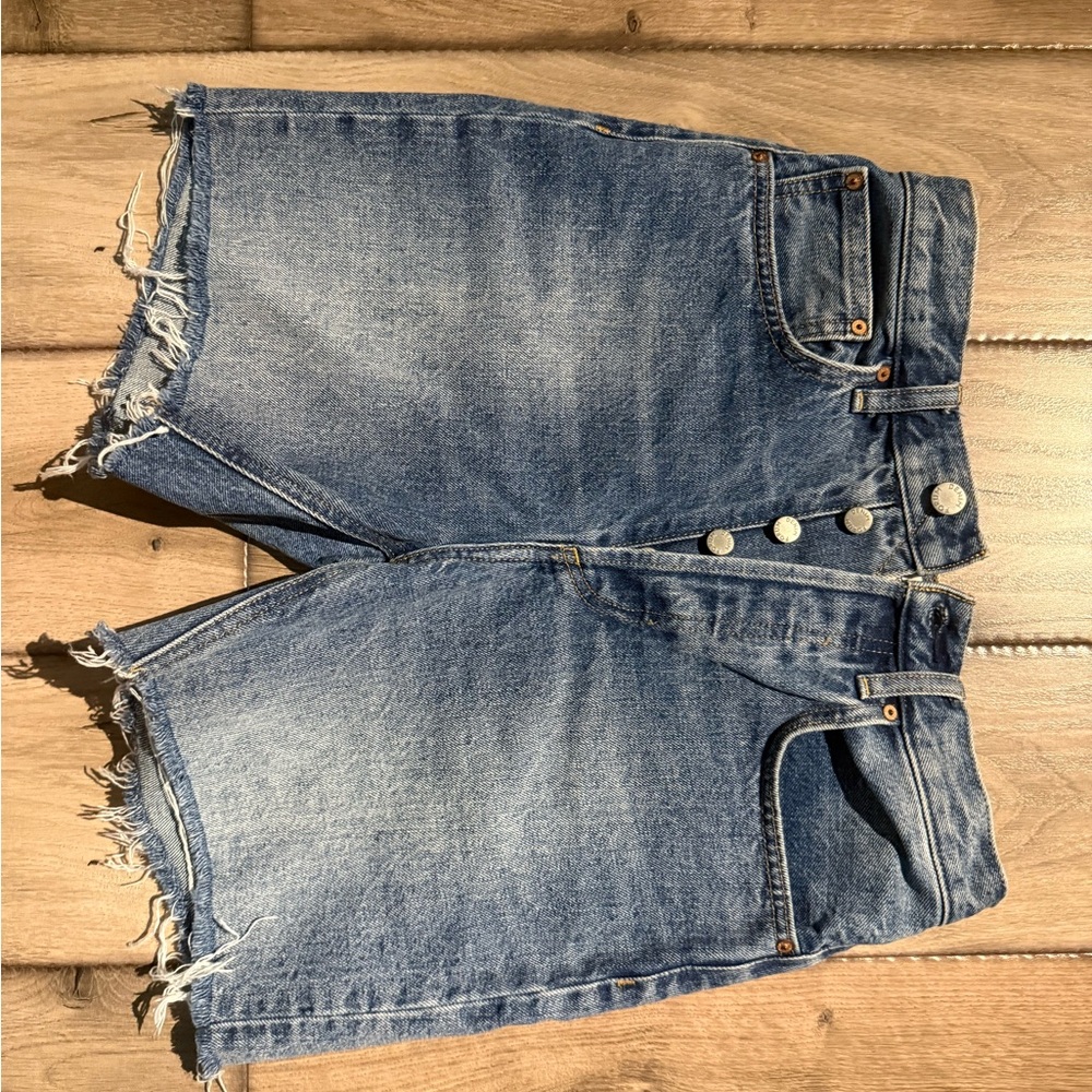 Denim Forum Joni Mid-Length Shorts